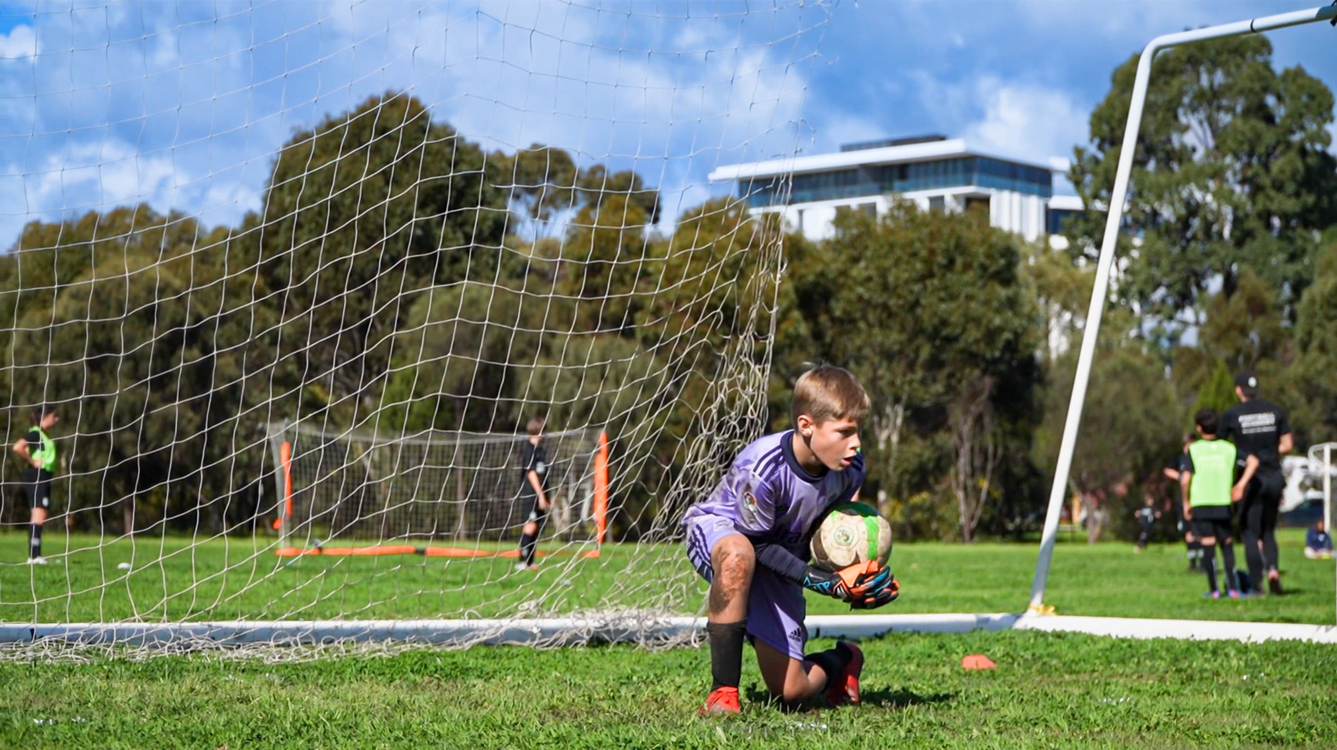 Goalkeeper group training at Mastery Football Academy Adelaide – elite GK pathway to representative football