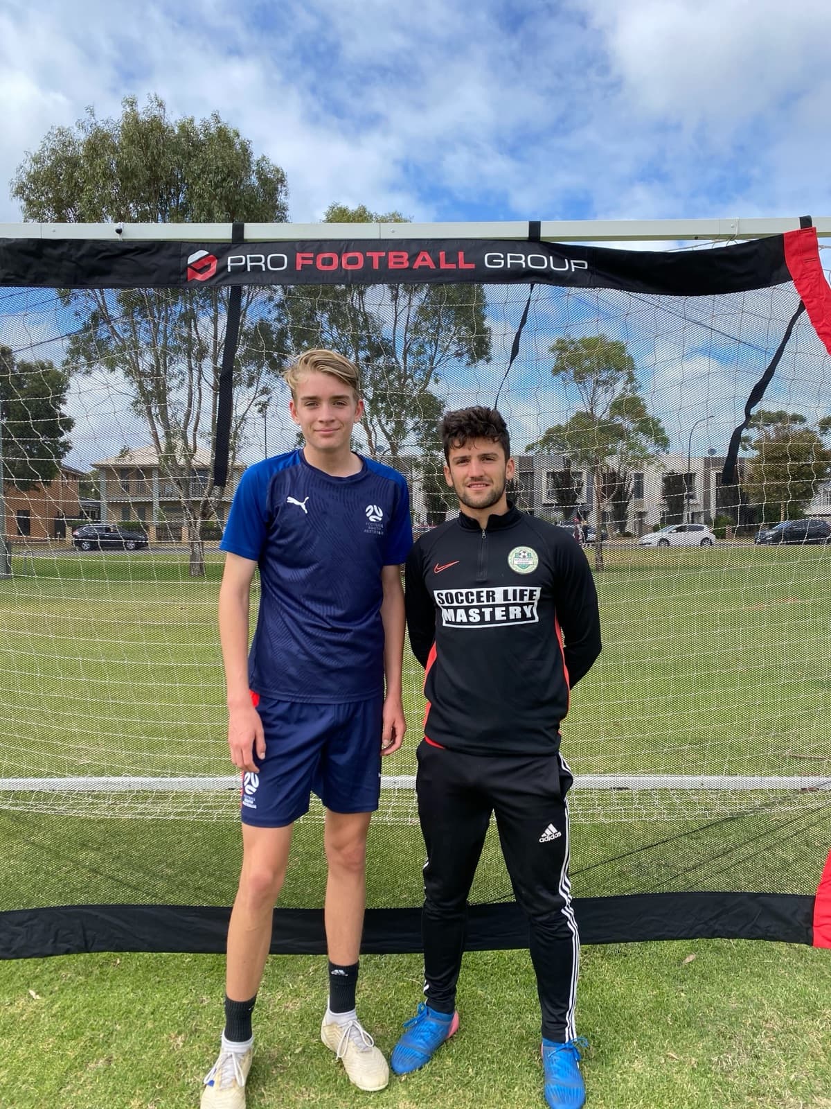 Club soccer player in a private 1-on-1 coaching session at Mastery Football Academy Adelaide